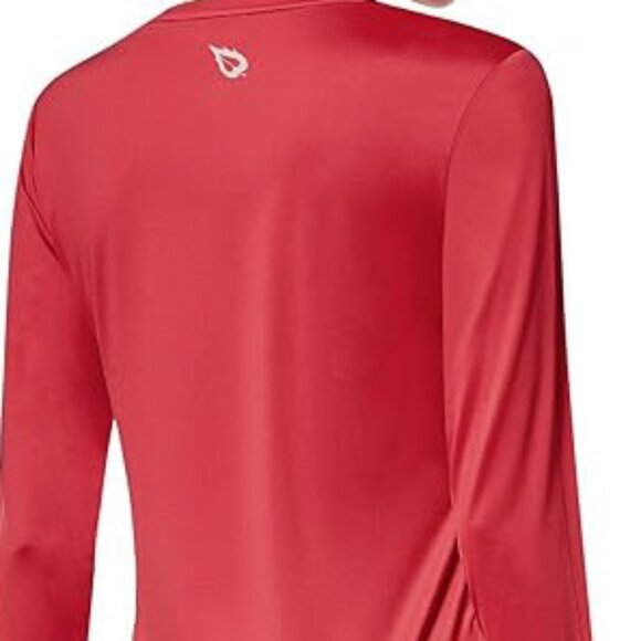 Baleaf’s Women's Red UPF 50+ Long-Sleeve Quick-Dry Running Shirt Size Small - Picture 6 of 8